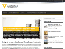 Tablet Screenshot of geologyforinvestors.com